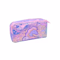 جامدادی دو زیپ اسمیگل طرح یونی کورن صورتی