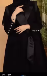 مانتو شلوار زنانه کرپ مدل مانتو عبایی بلندشیک