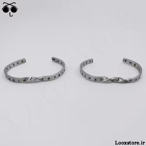 دستبند بنگل با حک حروف یونانی (بنگل وایکینگ)