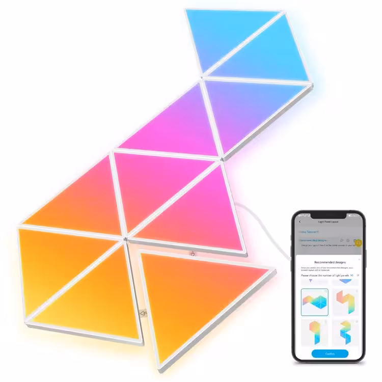 چراغ دیواری هوشمند گووی 10 عددی Govee Glide Triangle