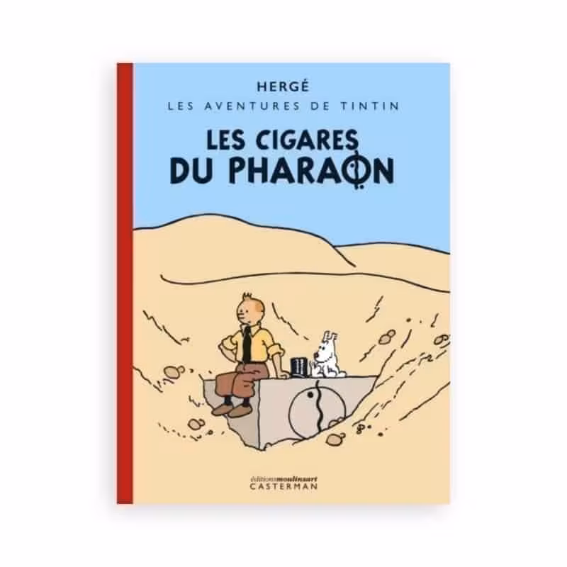 کتاب اورجینال تن تن سیگارهای فرعون les cigares du pharaon originale colorisée