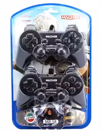 دسته بازی دوبل سیمی شوک‌دار Macher مدل MR-58