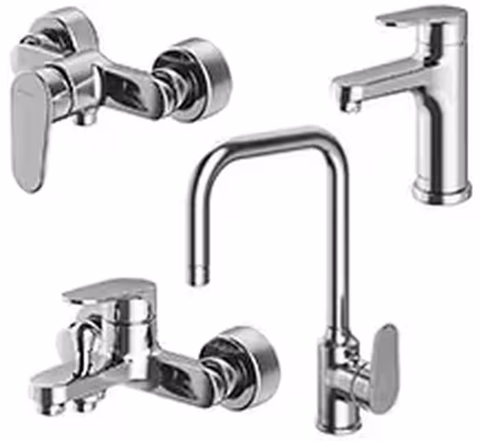 شیرالات شودر مدل آلپ کروم