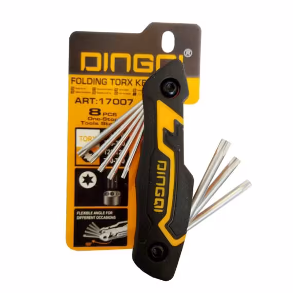 آچار آلن ستاره ای چاقویی 8 عددی دینگی مدل 17007