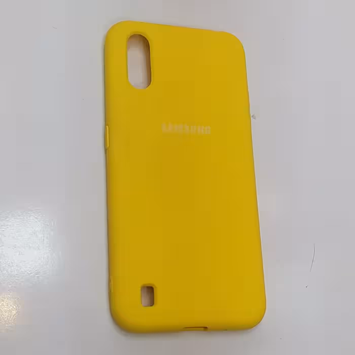 کاور   گوشی سامسونگ A01 جنس کاور سیلیکونی تک رنگ مقاوم در برابر ضربه 