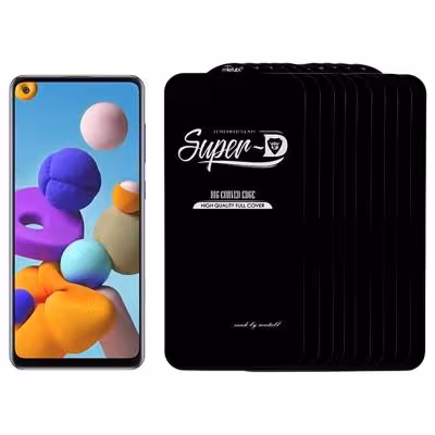 محافظ صفحه نمایش میتوبل مدل سوپر دی مناسب برای گوشی موبایل سامسونگ GALAXY A21s بسته 10 عددی