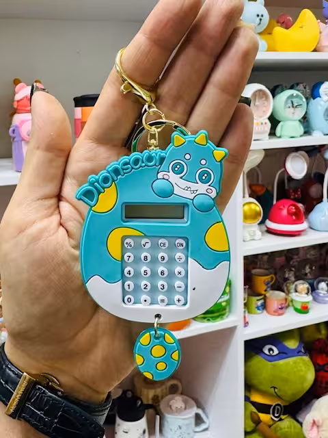 جاکلیدی ماشین حساب دار طرح دایناسور