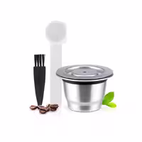 کپسول قهوه قابل شارژ نسپرسو استیل مات آی کافیلاس | Icafilas Refillable Capsule For Nespresso