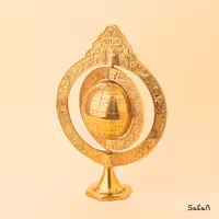 کره زمین پایه دار برنجی دو حلقه مدل جیمز