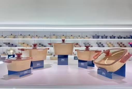 سرویس قابلمه 10 پارچه مربعی زیو مدل جامبو 7170 / zio z-7170