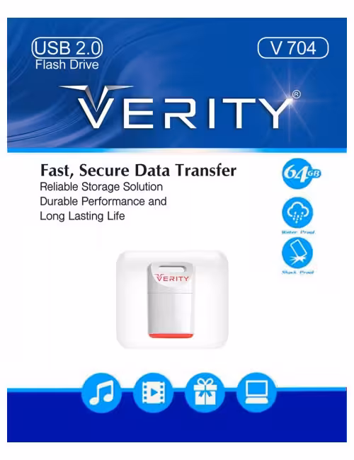 فلش مموری وریتی مدل V704 ظرفیت 64 گیگابایت