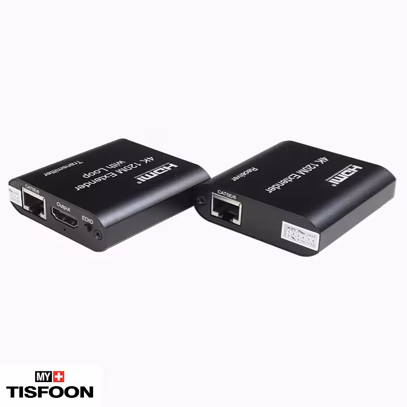 توسعه دهنده HDMI روی کابل شبکه 120 متر کی نت مدل K-EXHD4120