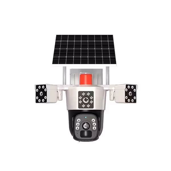 دوربین مداربسته مینی اسپیددام سولار سیمکارتی دو لنز  سه تصویر OKAM PRO مدل TX3