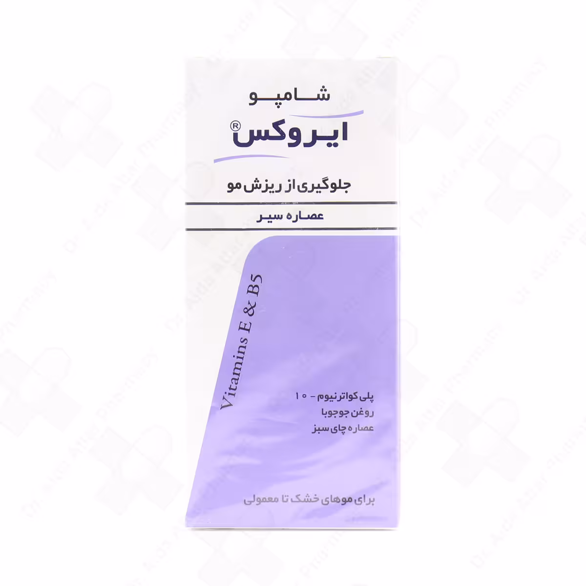 شامپو ضد ریزش موی سیر ایروکس مناسب موهای خشک تا معمولی 200 گرم
