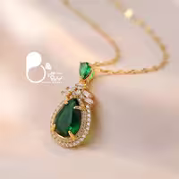 گردنبند شهرزاد زمردی