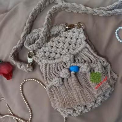 کیف مکرومه بافی