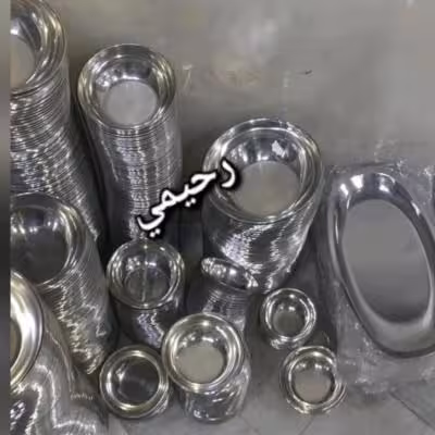 کاسه استیل سرویس استیل 36 پارچه دیس استیل پیاله استیل