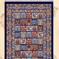 گلیم فرش ماشینی کاشان طرح خشتی9متری(هزینه ارسال باخریداروپس کرایه میباشد)