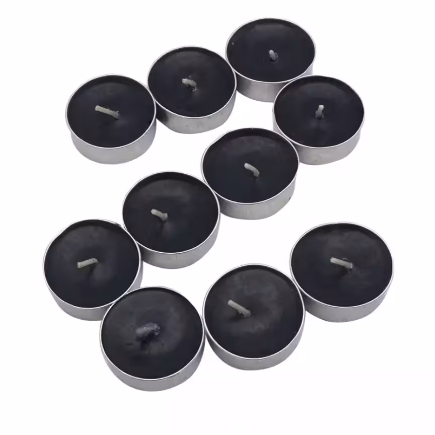 شمع وارمر مشکی 10 عددی (3 ساعت سوز)