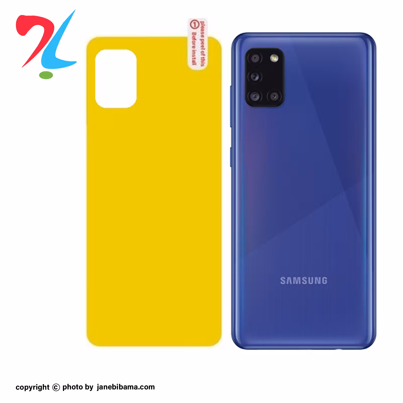 برچسب محافظ پشت گوشی سامسونگ galaxy a31