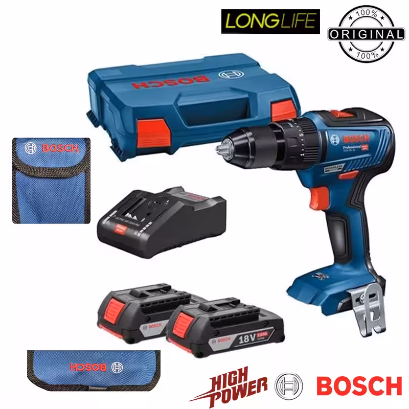 دریل پیچ گوشتی چکشی شارژی بوش مدل GSB 18 V-50 Extra