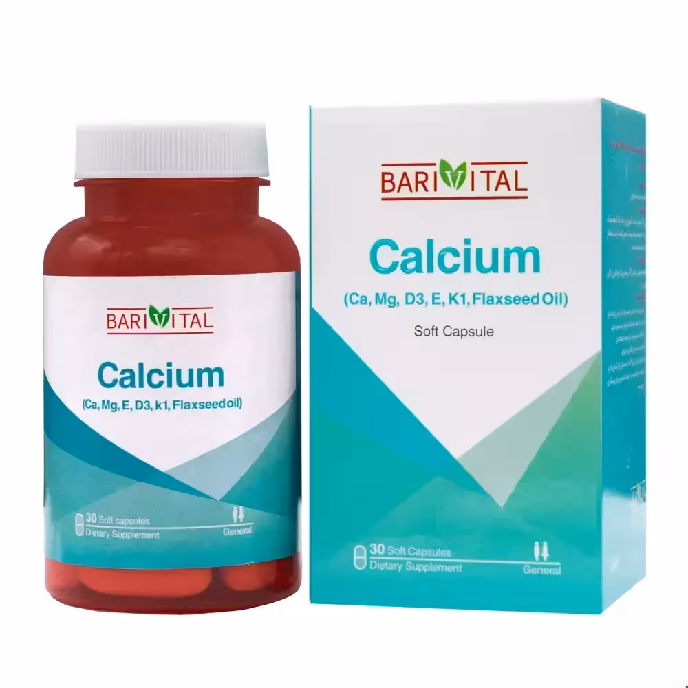 سافت ژل کلسیم باریویتال باریج اسانس 30 عددی