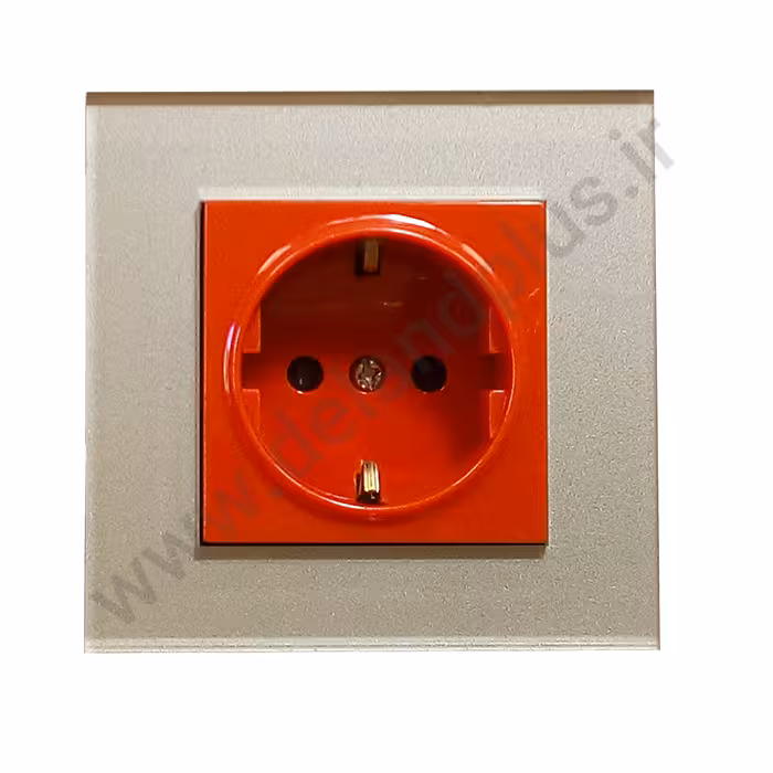 پریز برق ارت دار UPS مدل آسا پلکسی بژ