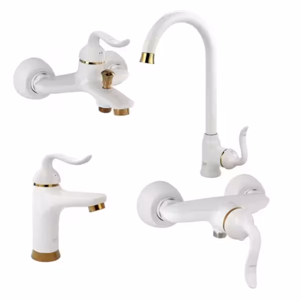 ست چهارتکه شیرآلات کسری مدل رابین