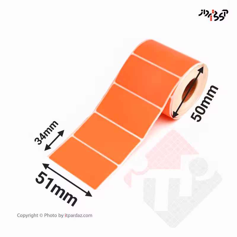 برچسب پرینتر لیبل زن مدل 51*34 حرارتی تک ردیفه (دیجی کالا)