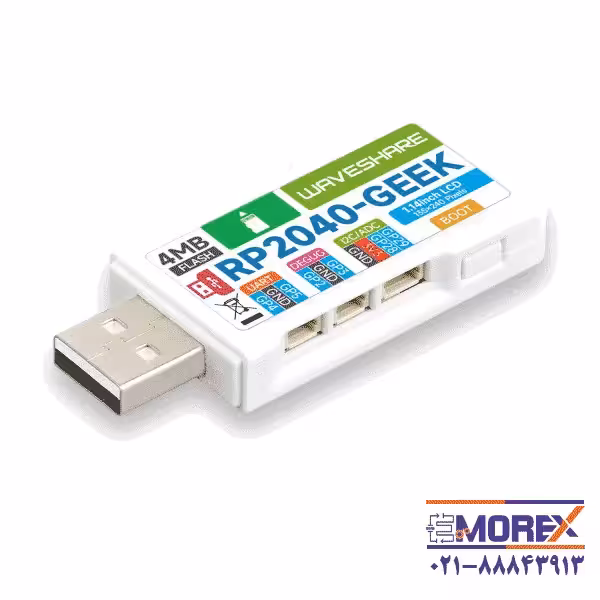 برد ویوشیر | WAVESHARE مدل RP2040-GEEK با نمایشگر رنگی 1.14 اینچی