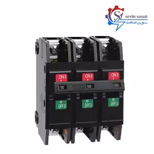 کلید مینیاتوری ال اس تیپ C سه پل 100A جریان قطع 10KA مدل BF103A-100A