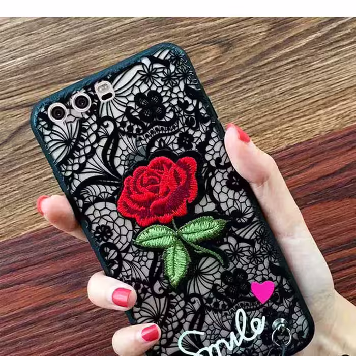 قاب طرح گل رز برجسته مناسب برای گوشی هوآوی Mate10