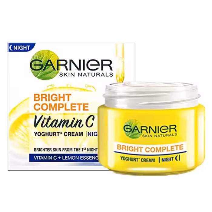 کرم کاسه ای گارنیر ویتامین C شب برایت کامپلت