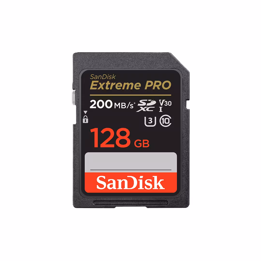 کارت حافظه سن دیسک SDXC Extreme PRO U3 200M ظرفیت 128 گیگابایت