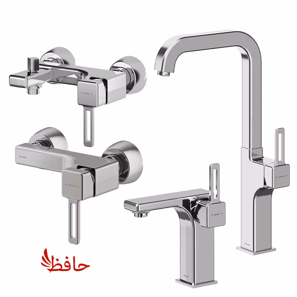 ست شیرالات شودر مدل میشل رنگ کروم