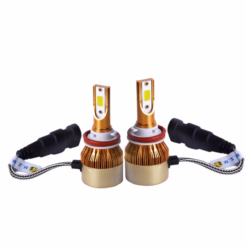 هدلایت لامپ خودروD5 پایه 9006 بسته 2عددی یک عدد SMD رایگان
