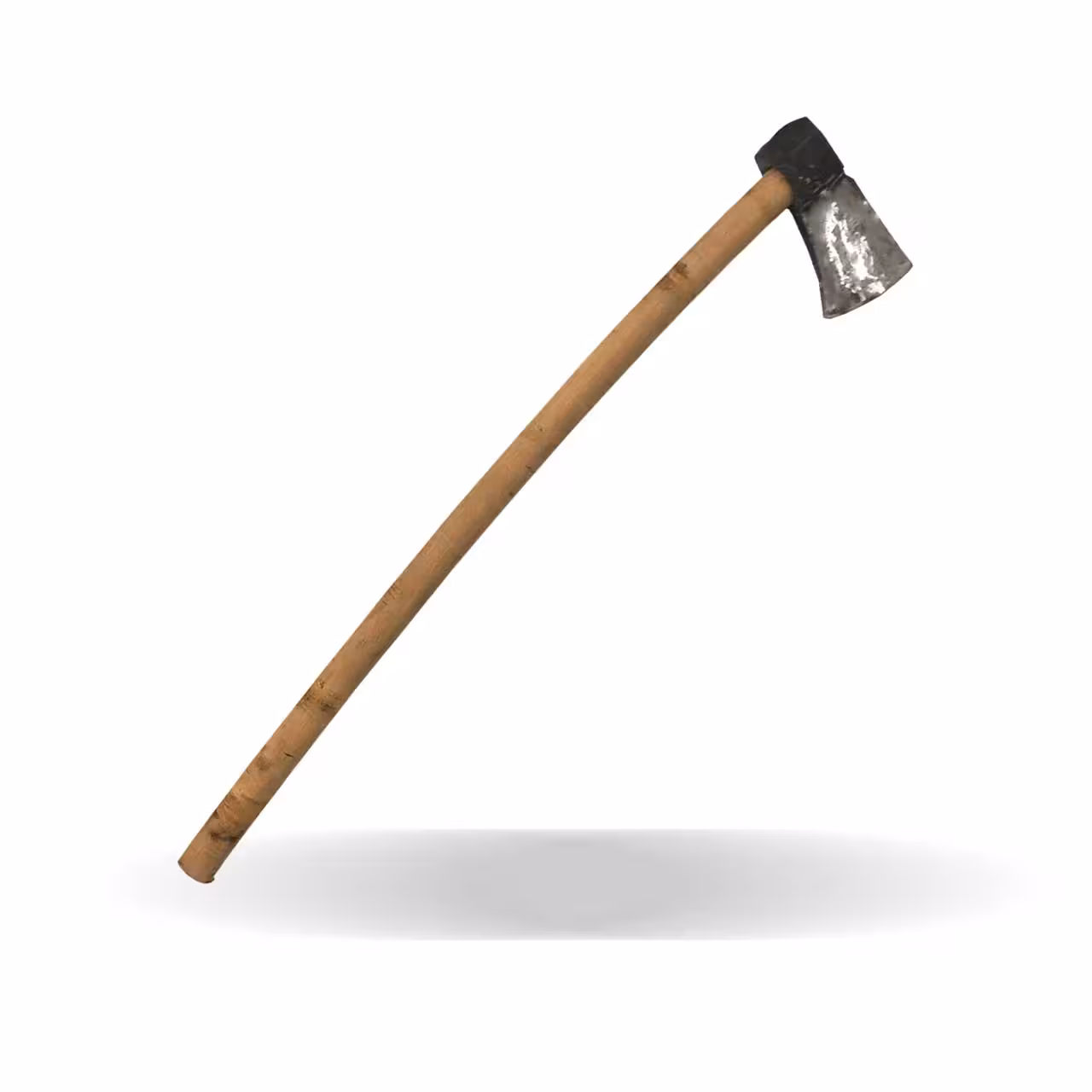 تبر فولادی دست ساز کوره ای همراه با دسته