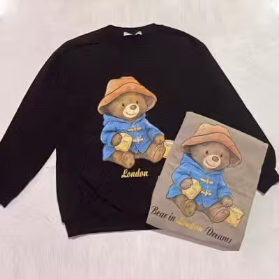 دورس پنبه گلکسی طرح خرس هنرمند بلوز دورس زنانه دورس دخترانه