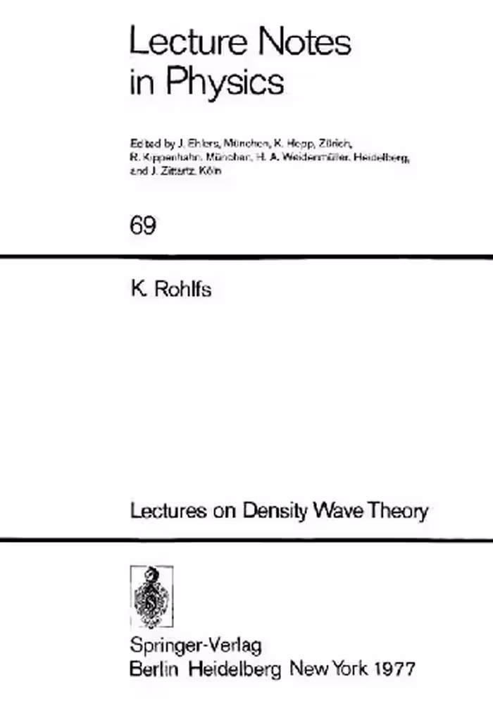 خرید و دانلود نسخه کامل کتاب Lectures on Density Wave Theory