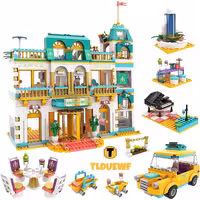 ساختنی لگو هتل باربی برند LX کد LX-A464 مجموعه 1680 قطعه