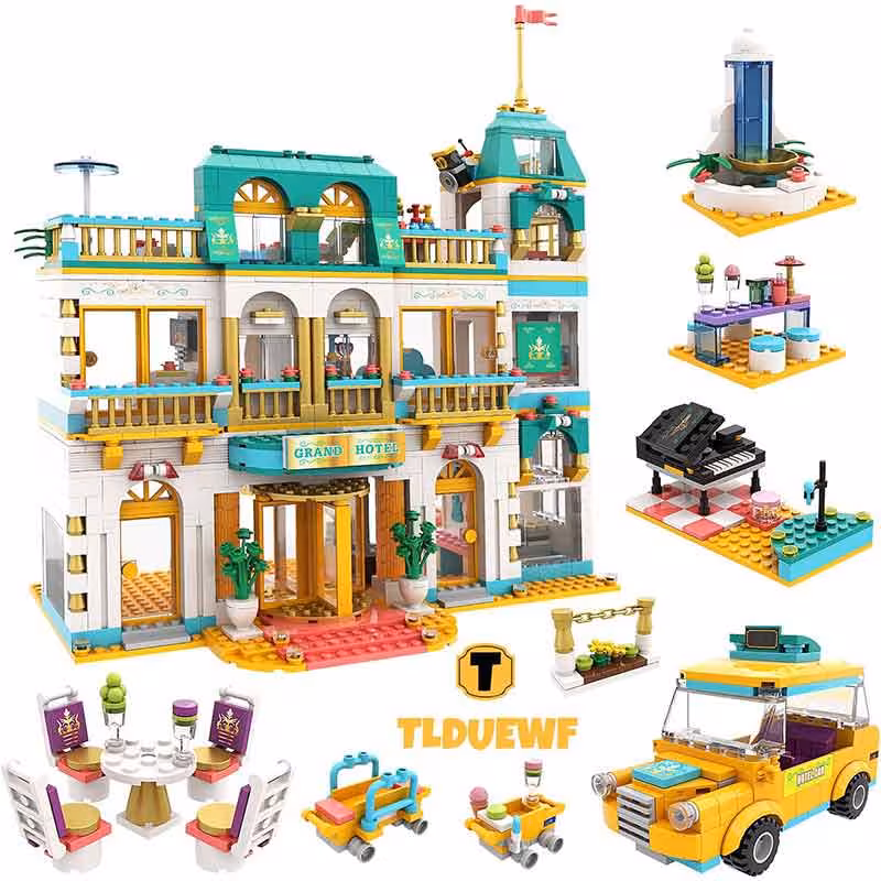 ساختنی لگو هتل باربی برند LX کد LX-A464 مجموعه 1680 قطعه