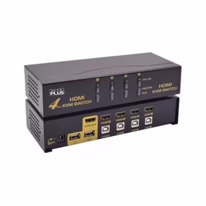 کی وی ام سوئیچ 4 پورت HDMI اتوماتیک کی نت پلاس KP-H624