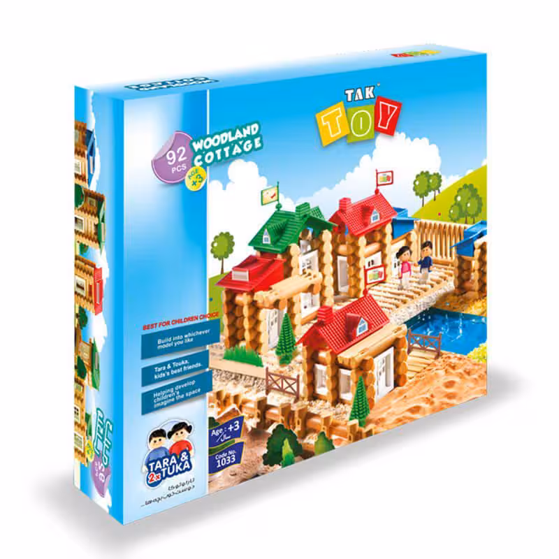 اسباب بازی کلبه جنگلی 92 تکه برند تک توی