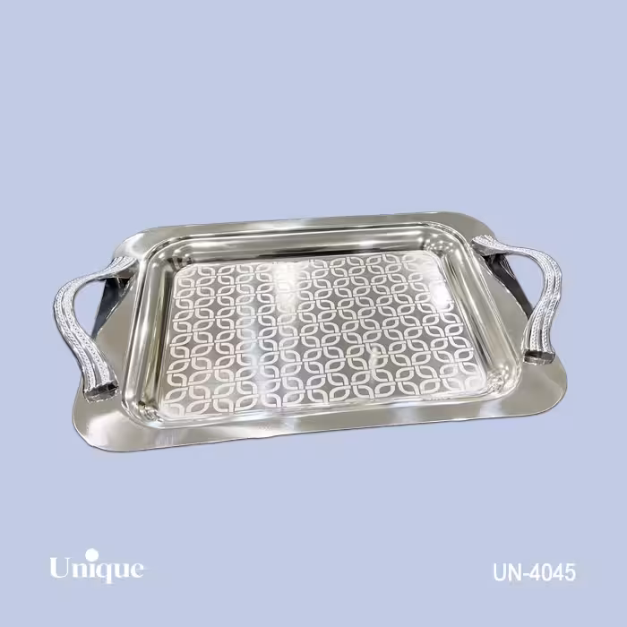 سینی براق استیل بدون پایه کوچک UN-4045