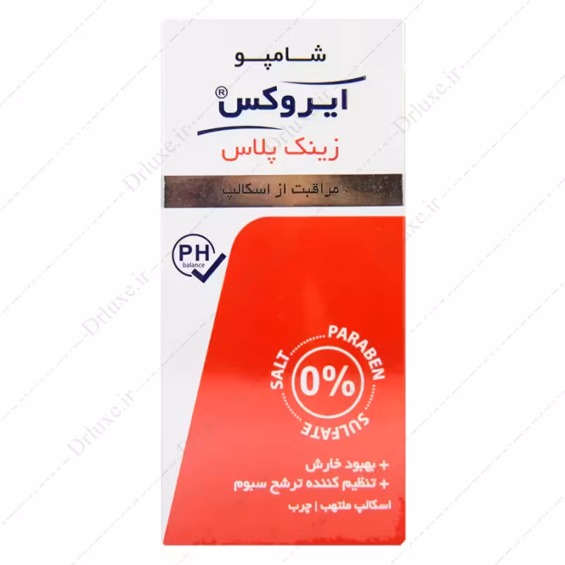 شامپو زینک پلاس اسکالپ چرب ایروکس 200 گرم