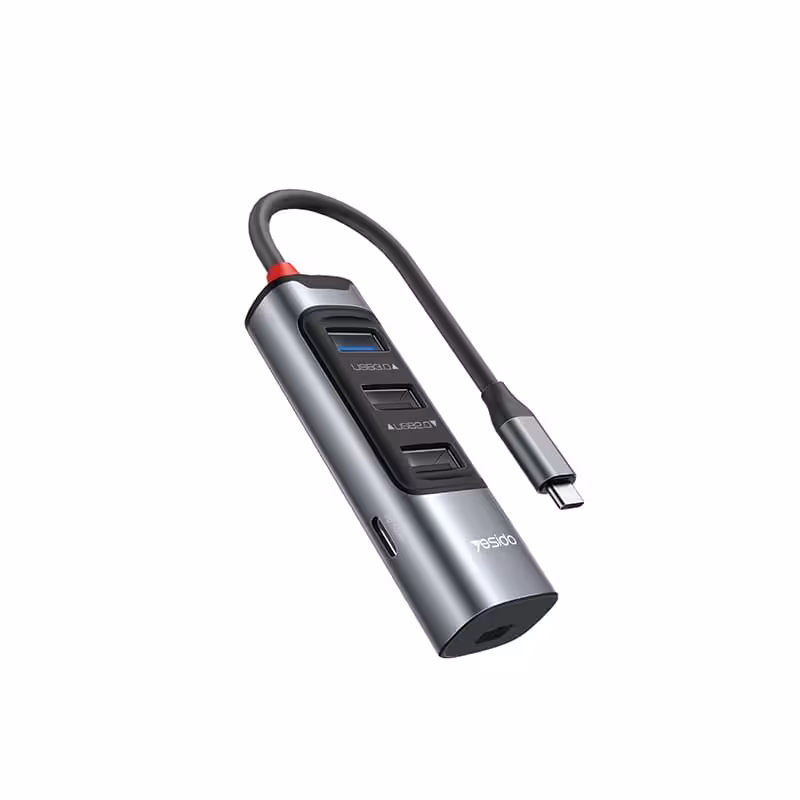 هاب YESIDO HB24 Type-C To USB30/USB20/Mini Display/Type-C PD