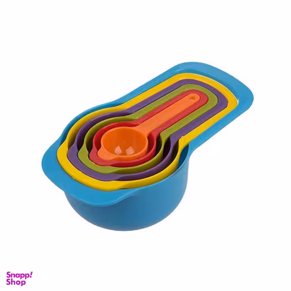 ست پیمانه اندازه‌گیری مدل رنگارنگ مجموعه 6 عددی