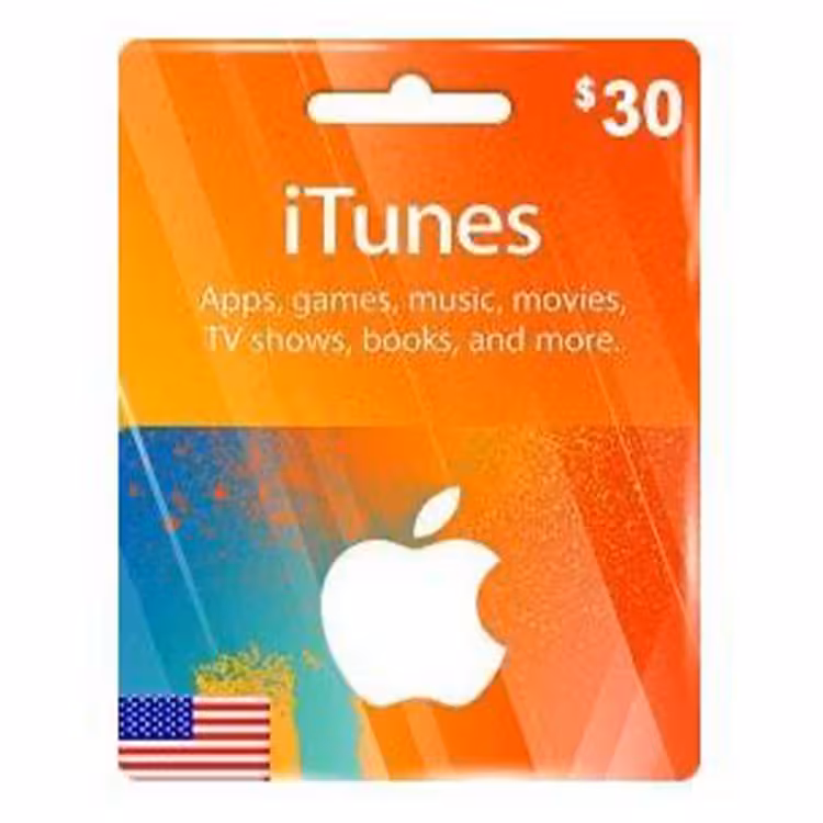 Apple iTunes Card $30 US