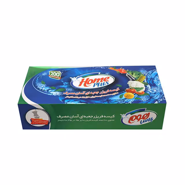 کیسه فریزر آسان مصرف هوم پلاس 200 برگی
