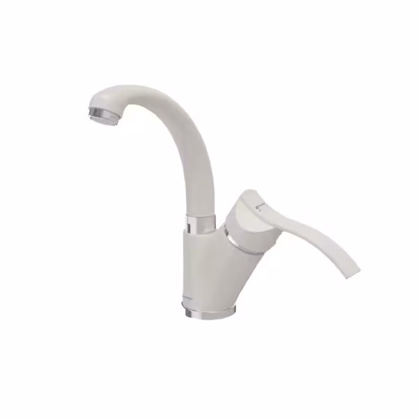 شیر روشویی زدرا شودر مدل اپال متحرک شیری کروم